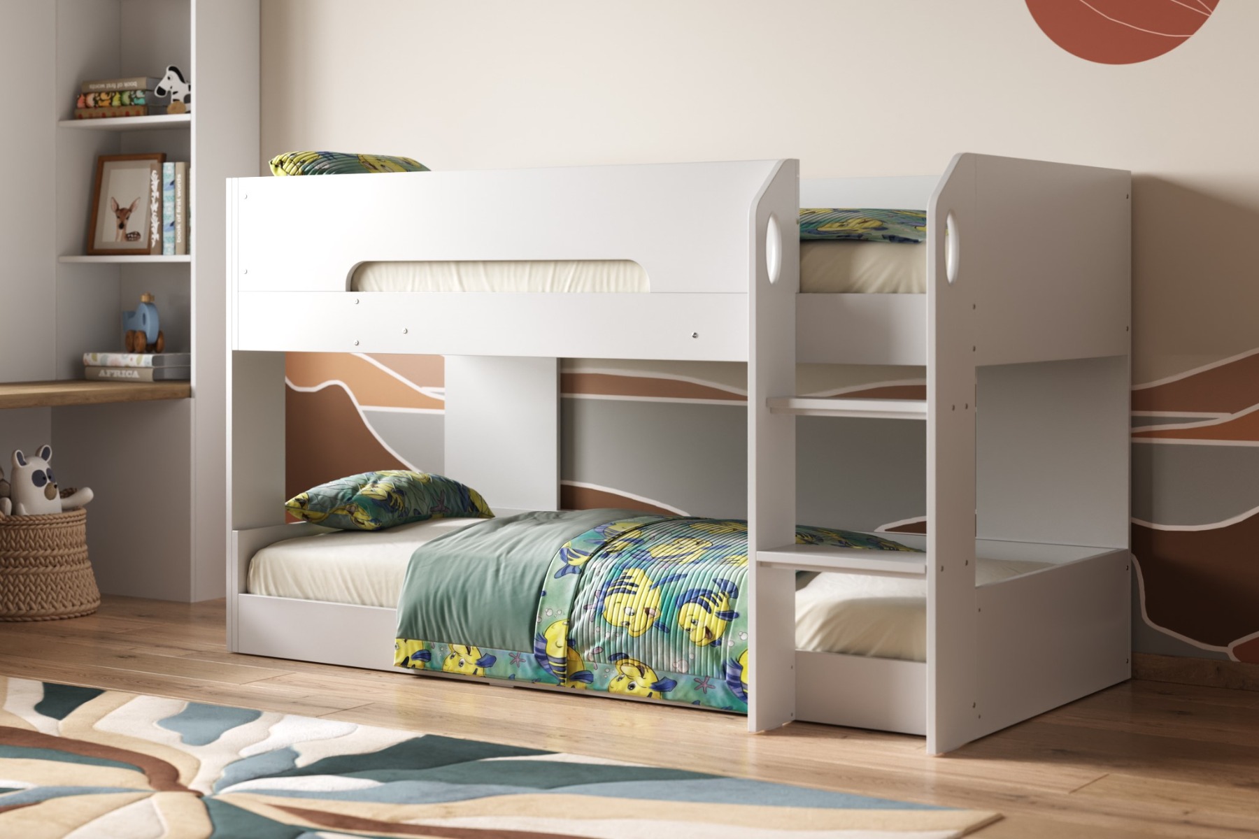 Flair Mystic Low Pod Bunk Bed White