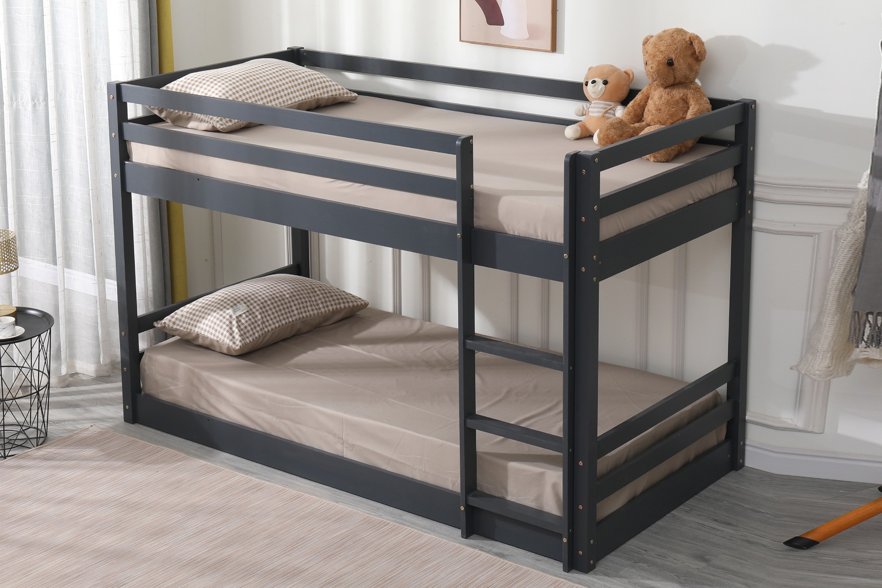 Flair Wooden Spark Low Bunk Bed Grey