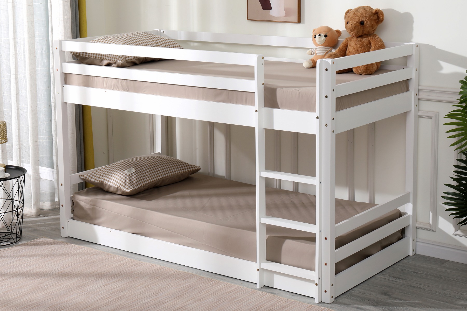 Flair Wooden Spark Low Bunk Bed White
