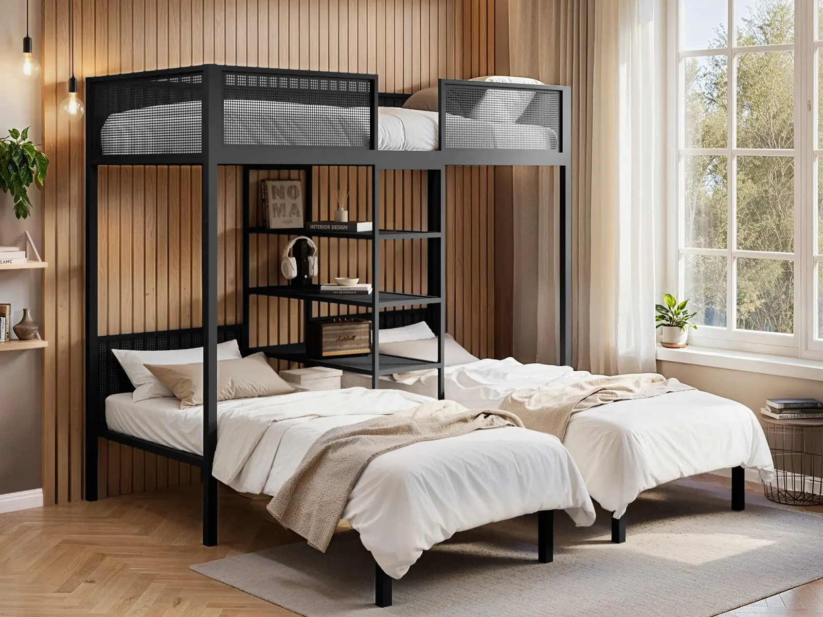 Flair Axton Metal Triple Bunk Bed