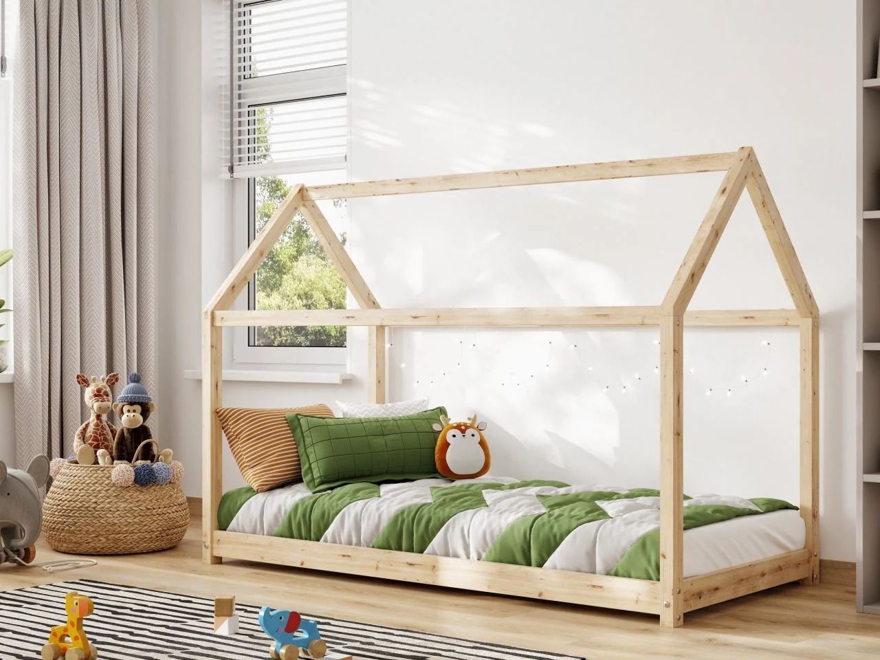 Flair Play House Wooden Floor Bed Frame