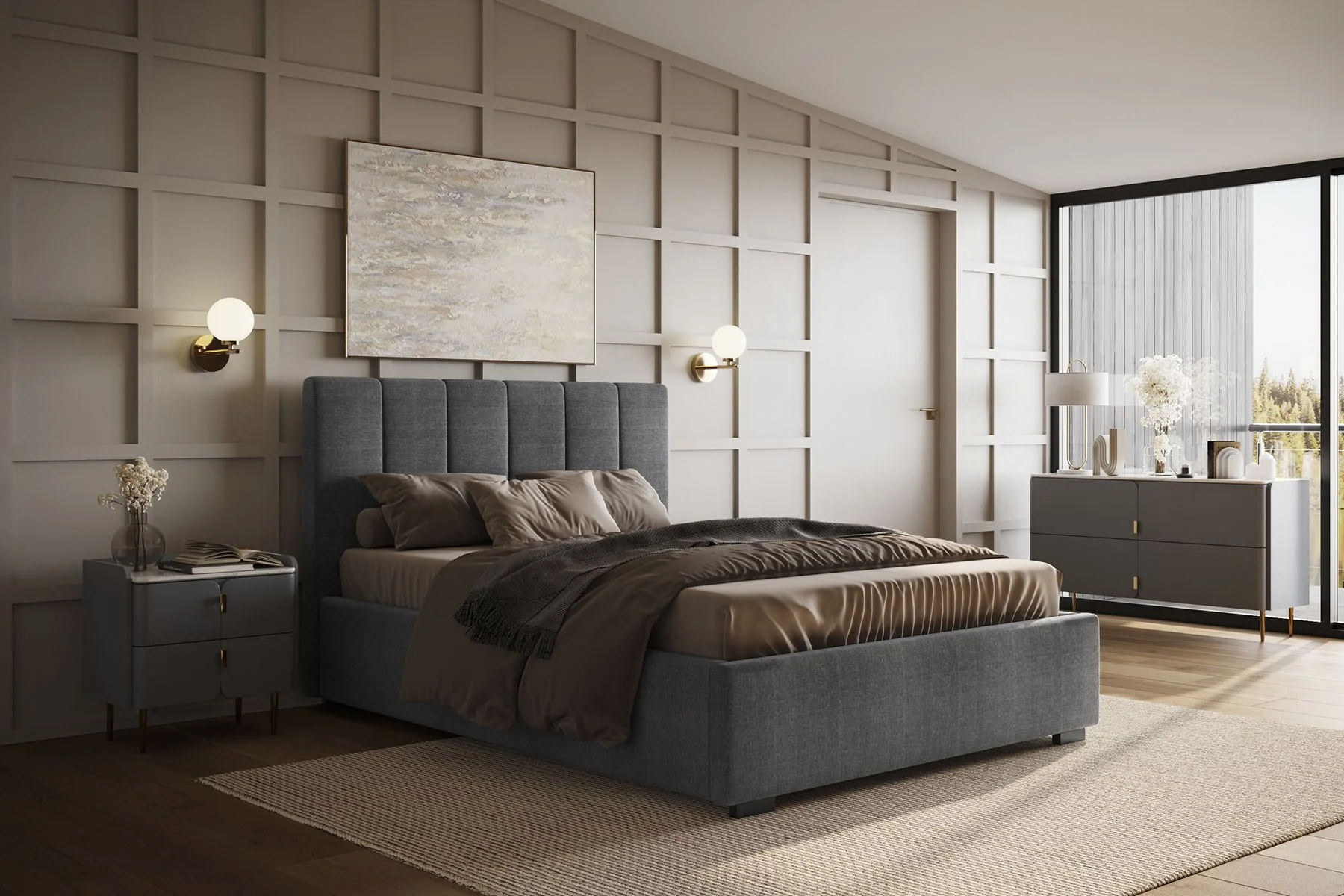 Ottoman storage bed