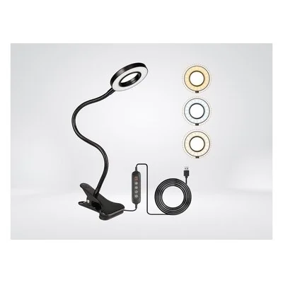 Clip on LED 3 Mode Bendy Light Black