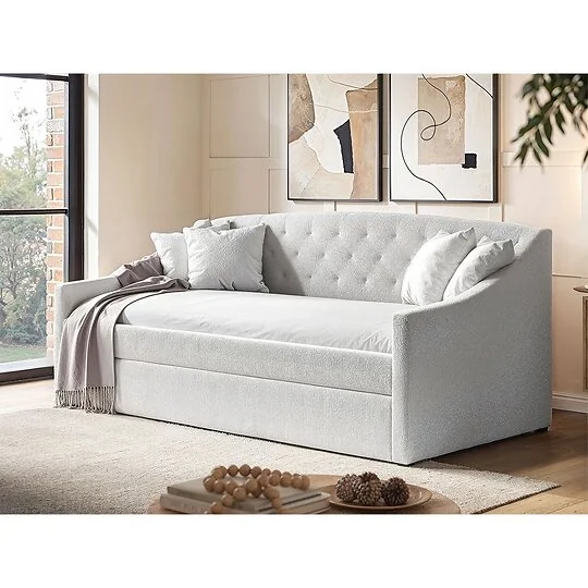 Flair Aurora daybed in white boucle