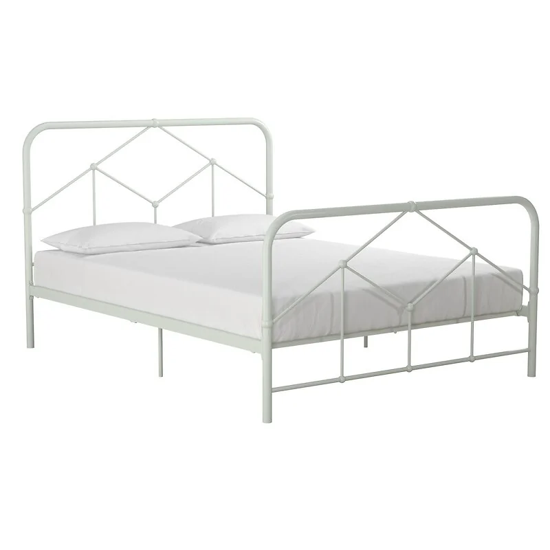 Novogratz Francis Farmhouse Metal Bed Dusty Green King