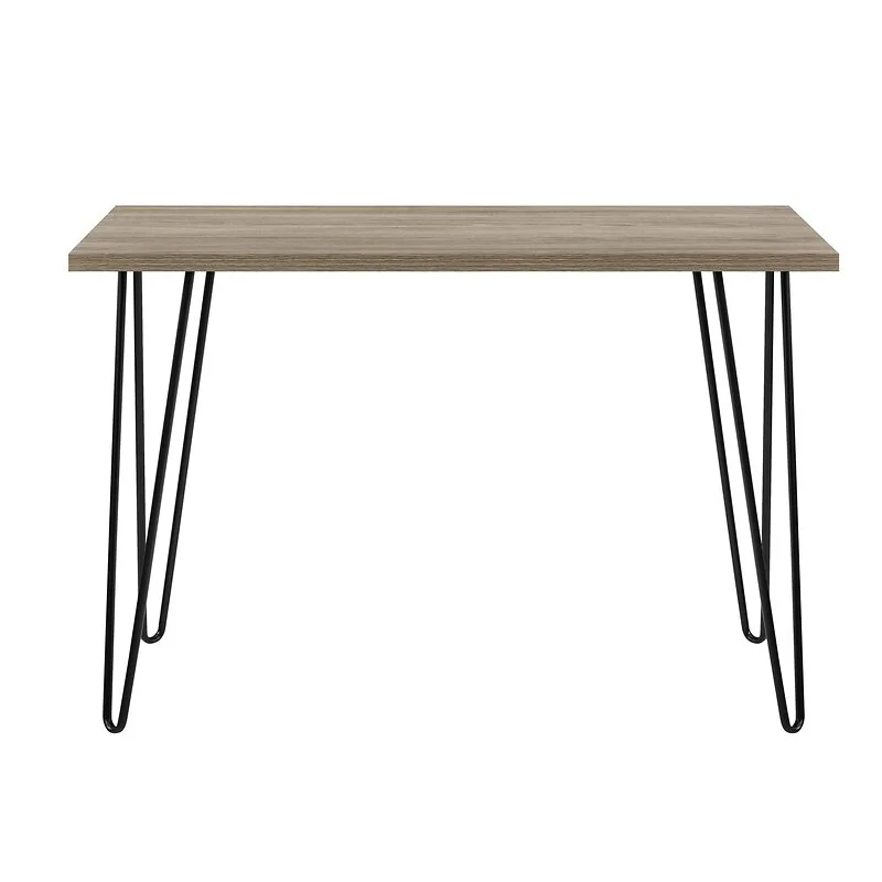 Dorel Owen Retro Office Writing Desk in Rustic Oak