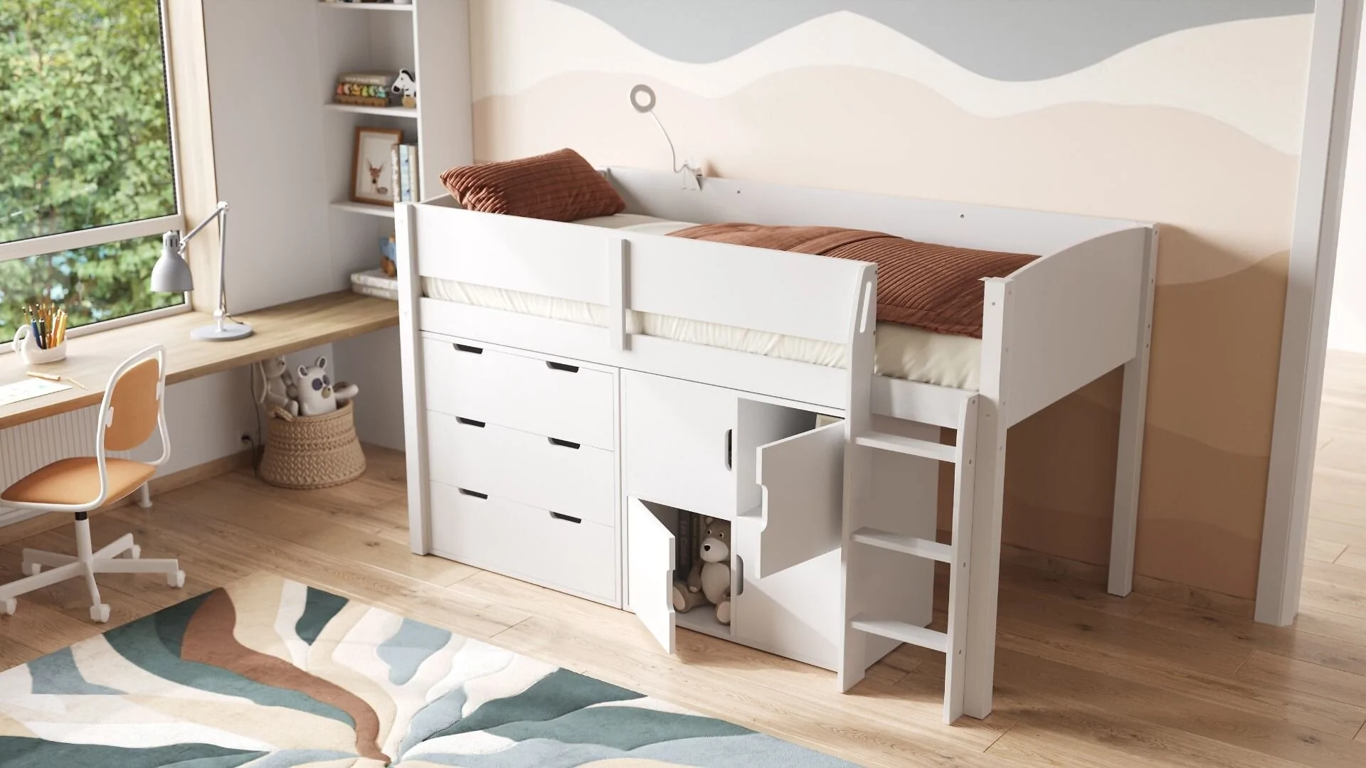 Flair Loop mid sleeper full storage set - view 4
