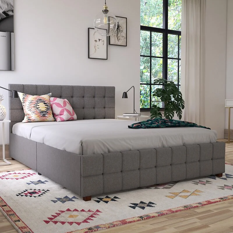 Dorel Elizabeth Bed Linen Grey Double view 2
