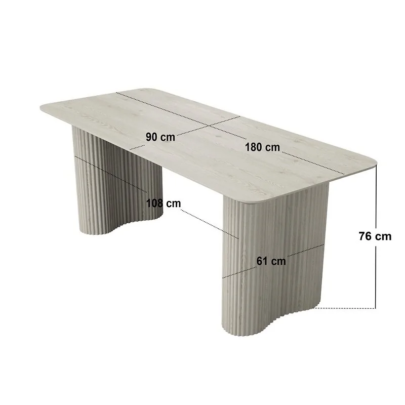 SOLACE+CO Zoya dining table with Kora chairs - view 6