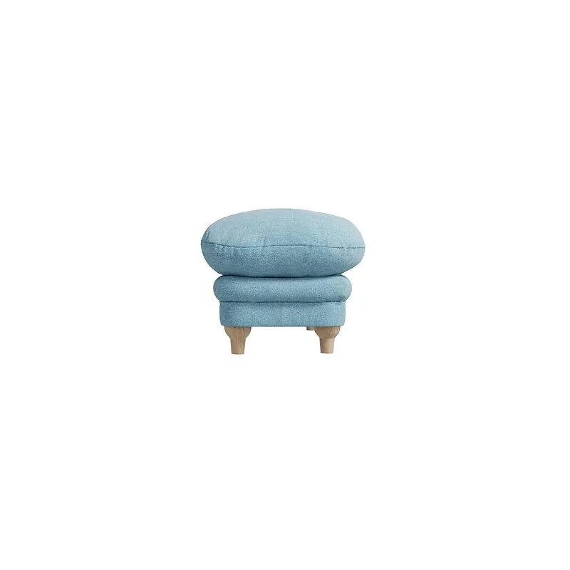 LPD Plumpton Footstool Duck Egg Blue Weave image 3