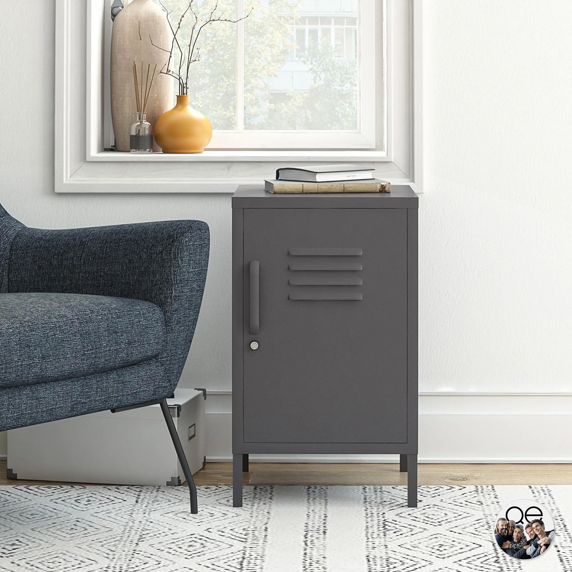 Dorel Mission District Metal Locker End Table view 5