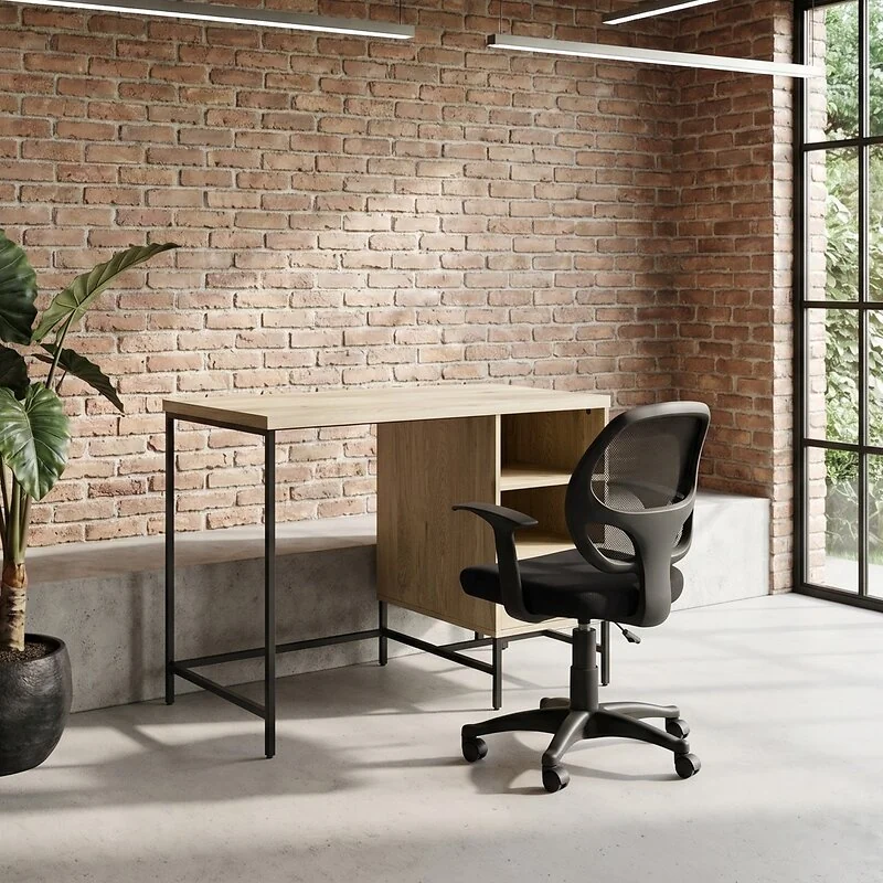 Dorel Tamlin Desk Linseed Oak view 2