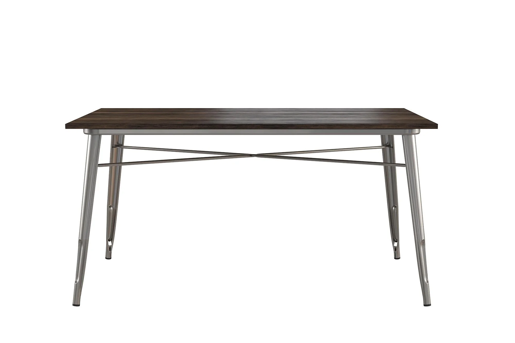 Dorel Fusion Rectangular Dining Table Antique Gun Metal view 4