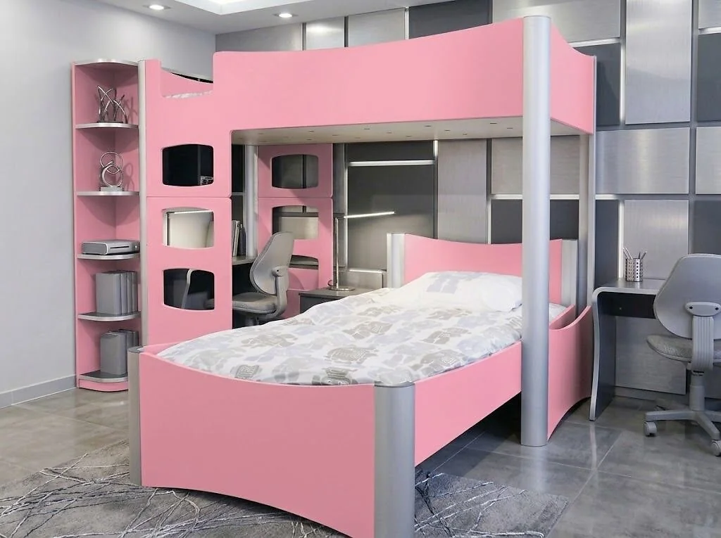 Mathy By Bols Fusion Inseparable High Sleeper Bed with Ladder