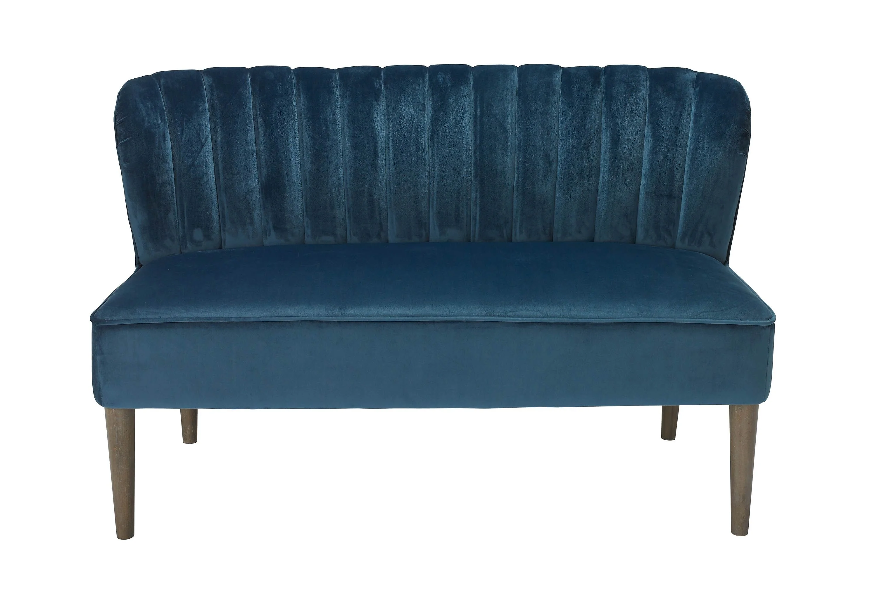 LPD Bella Blue Fabric Sofa – view 3