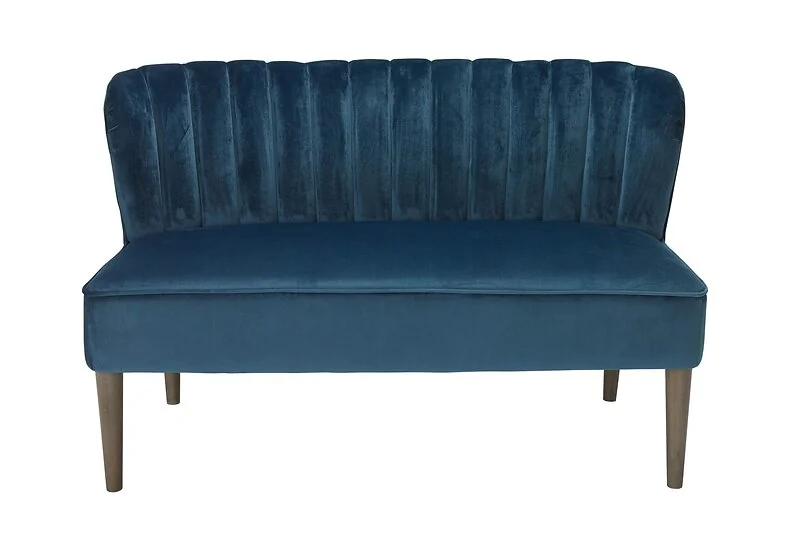 LPD Bella Blue Fabric Sofa – view 3