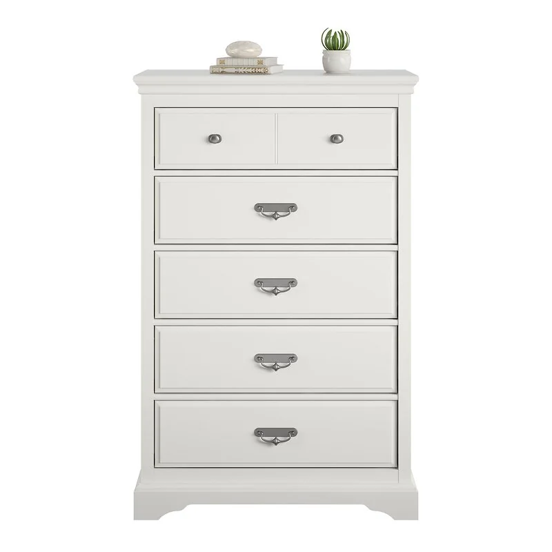 Dorel Ameriwood Bristol 5 Drawer Dresser White view 6