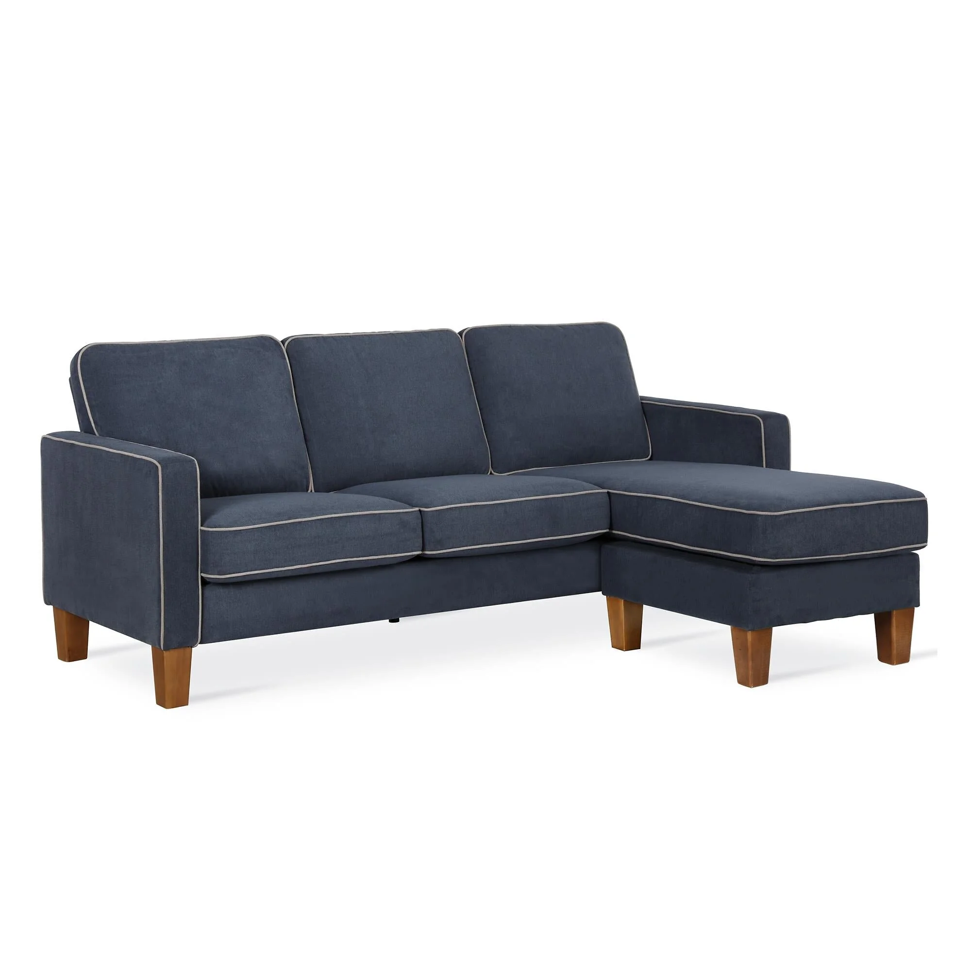 Novogratz Bowen Sectional Sofa Blue view 2