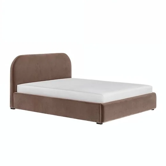 Flair Alba ottoman bed in chocolate velvet