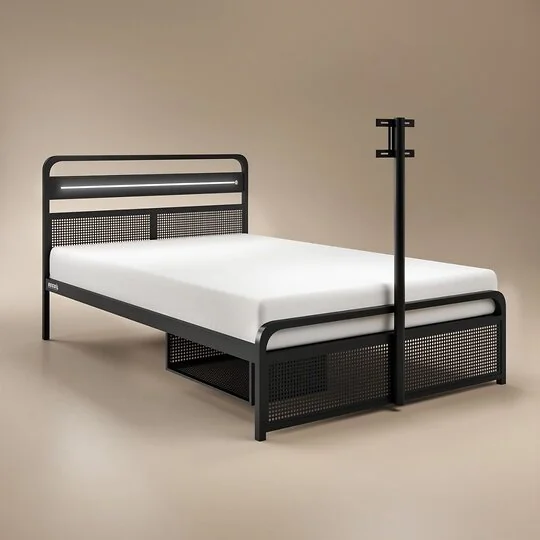 Recoil Panther black metal gaming TV bed