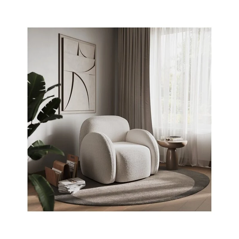 Flair Nina Boucle Teddy Accent Chair image 4