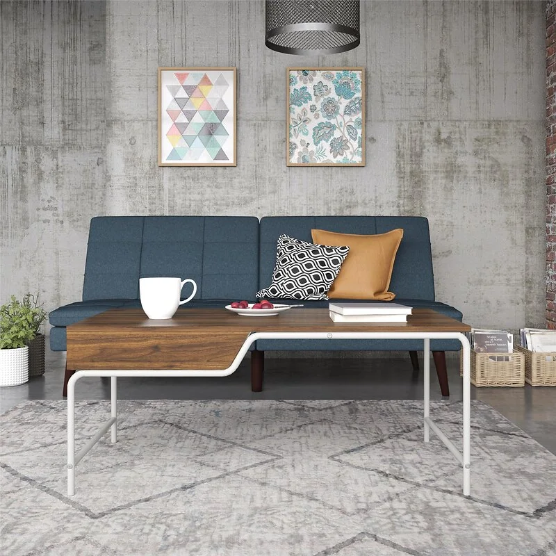 Novogratz Webster Coffee Table Walnut Look view 2