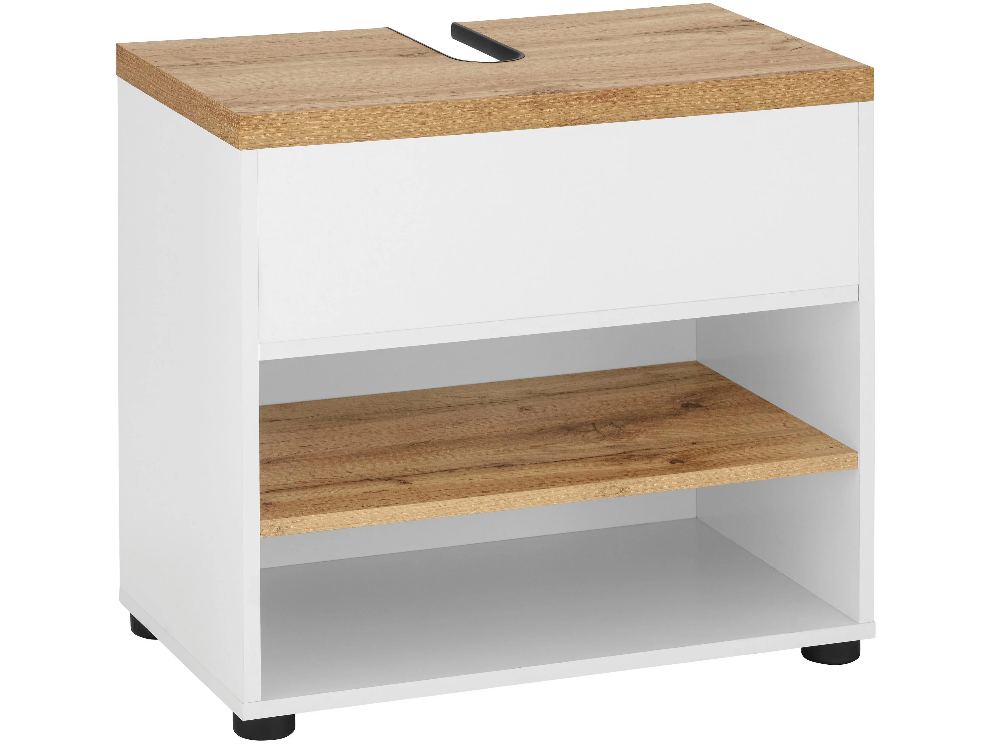 Dorel Thessa Sink Cabinet 60 1FL White Oak