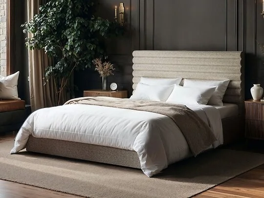 SOLACE+CO Velora chenille ottoman bed