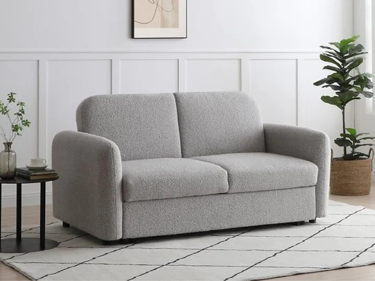 Kyoto Cloud 2 Seater Bouclé Sofa Bed Natural