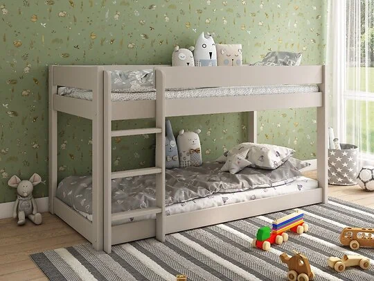 Cashmere kids low bunk bed with ladder