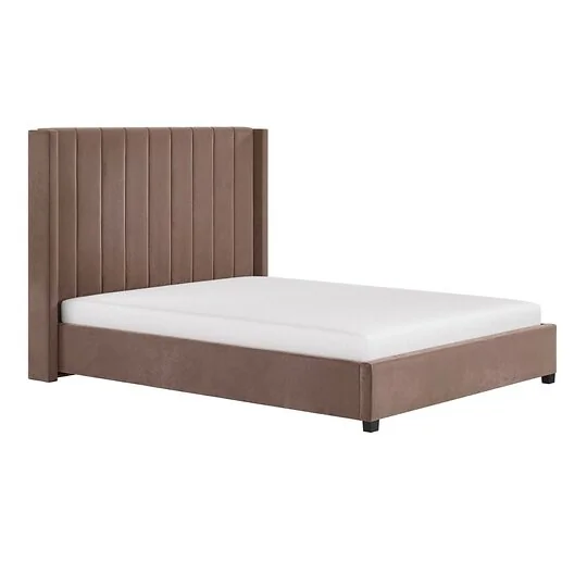 Flair Tiggy chocolate velvet ottoman bed