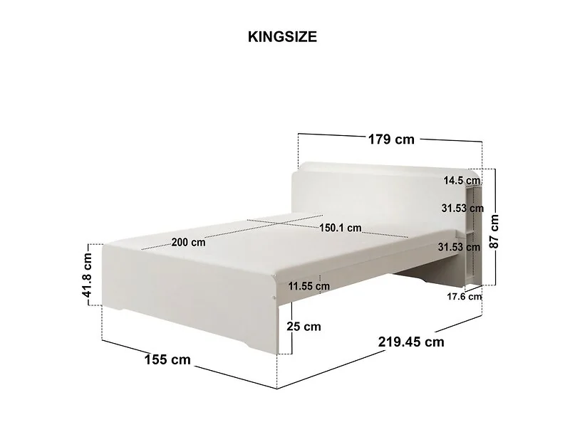 Noomi Evie Wooden Bookcase Bed with Headboard Shelves – view 10