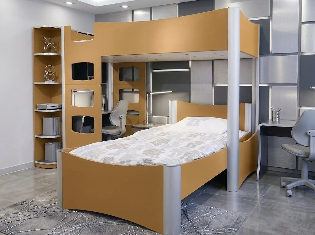 Mathy By Bols Fusion Inseparable High Sleeper Bed with Ladder – view 3