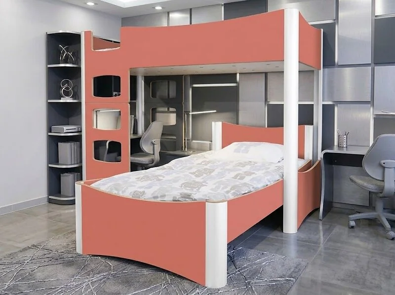 Mathy By Bols Fusion Inseparable High Sleeper Bed with Ladder – view 2