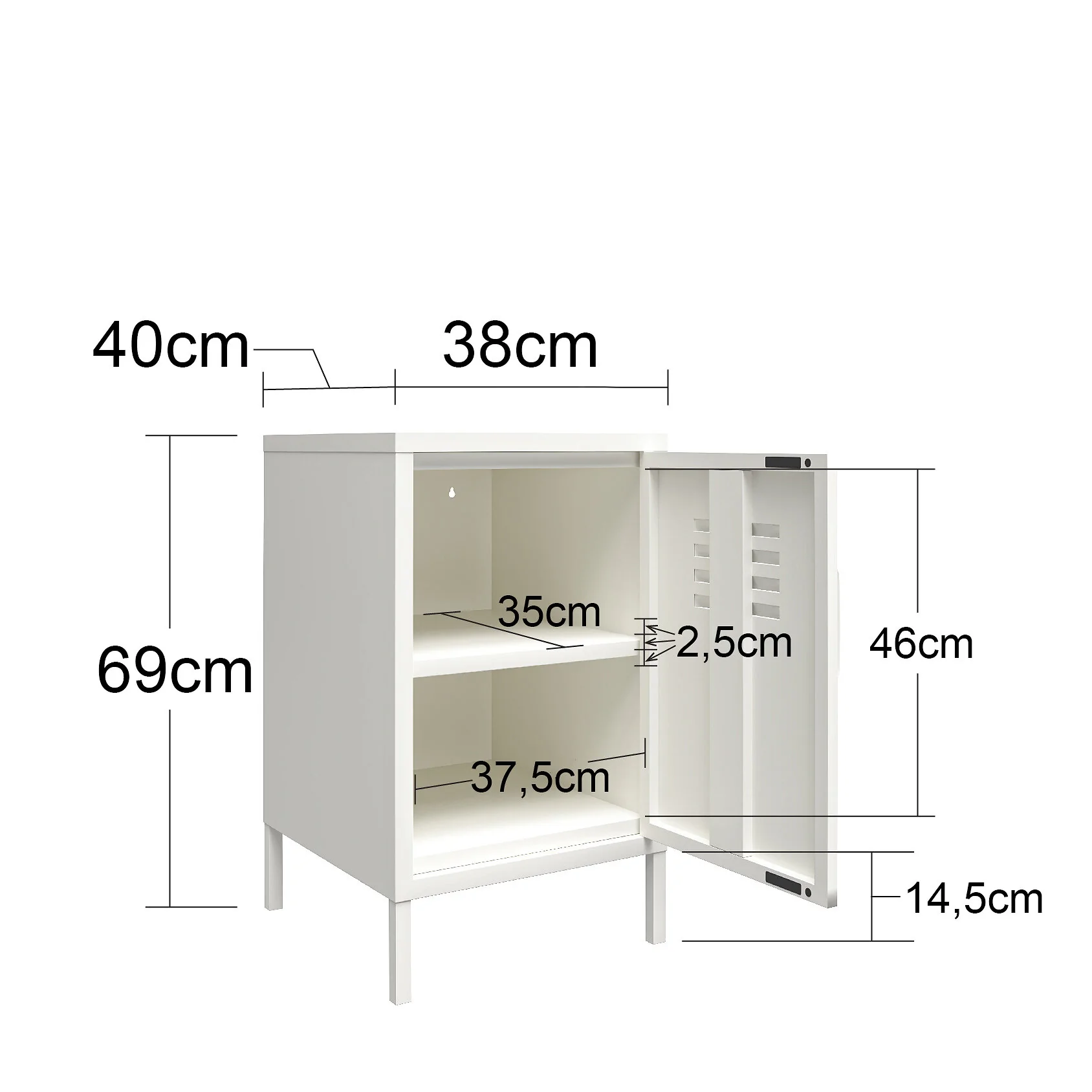 Dorel Mission District End Table PGreen Met view 2