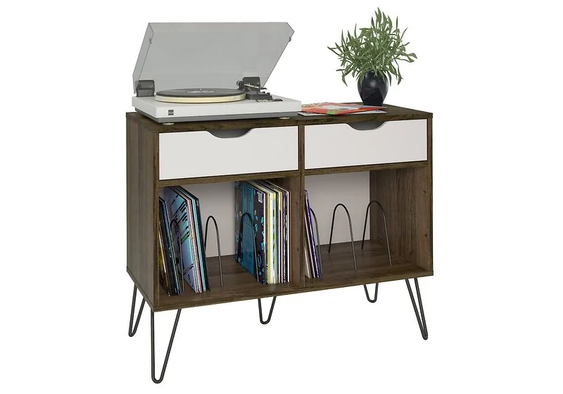 Dorel Concord Turntable Stand With Drawers