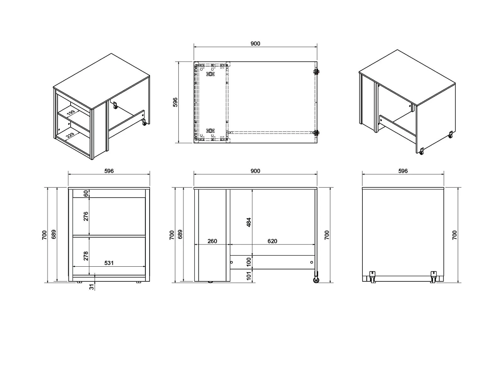Flair Charlie Staircase Mid Sleeper Storage Set – view 12