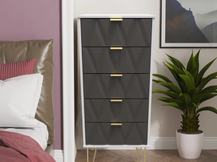 Welcome Furniture Diamond 5 Drawer Storage Locker