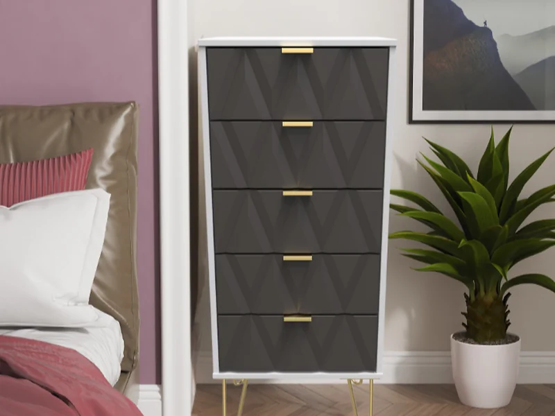 Welcome Furniture Diamond 5 Drawer Storage Locker