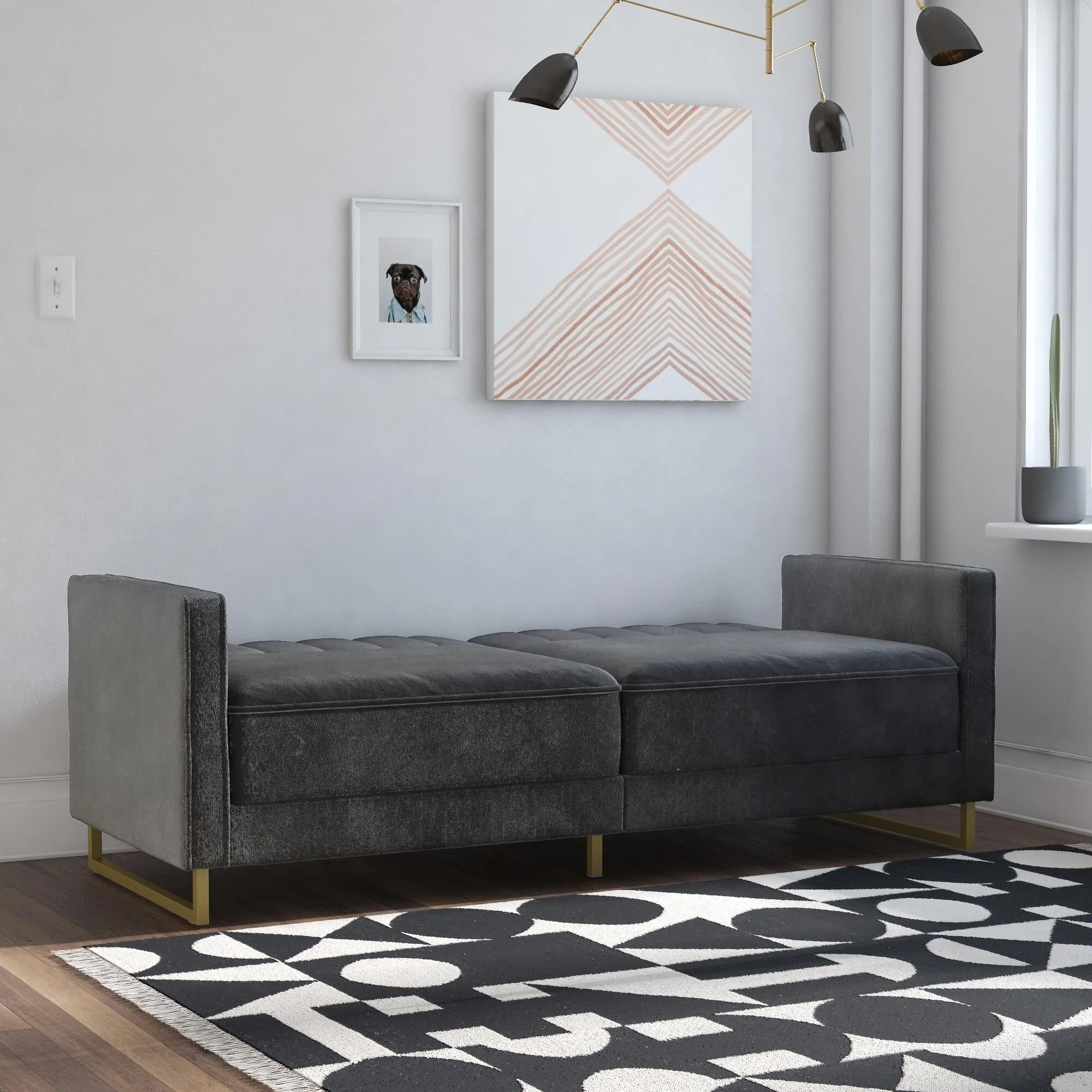 Novogratz Skylar Sofabed Velvet view 6