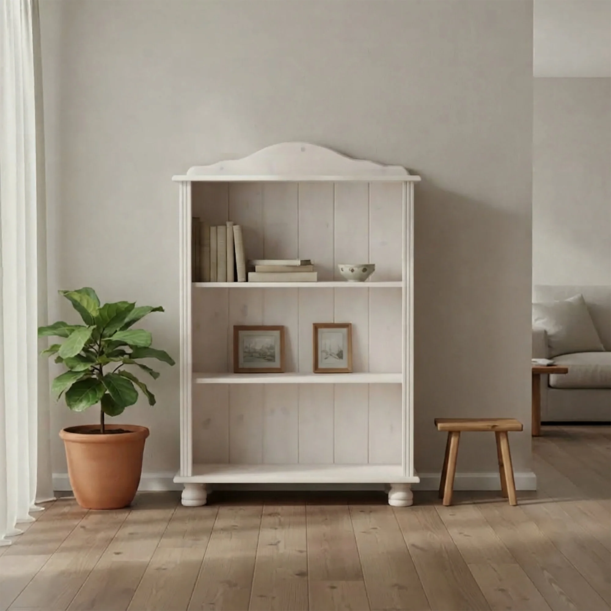 Dorel Mette Bookcase Low WL view 2