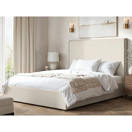 Flair Penelope Ottoman Bed Cream Fabric