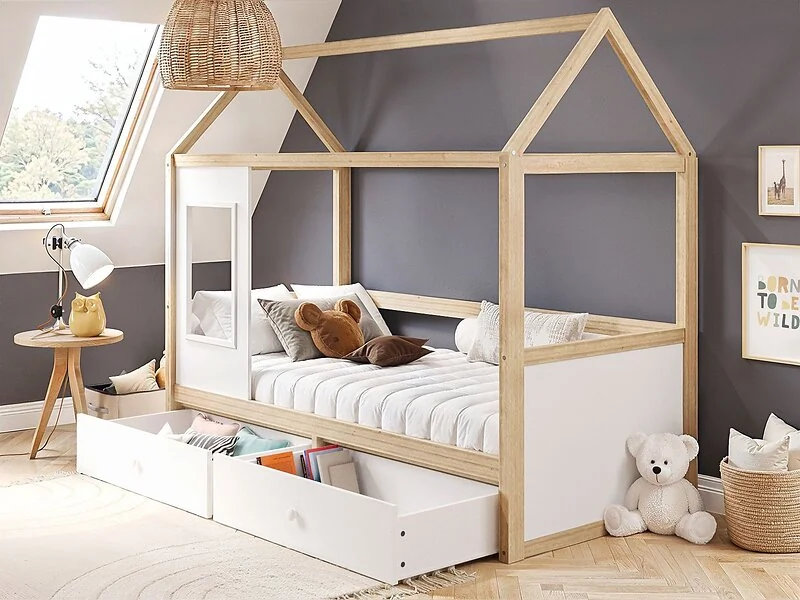 Flair Ted playhouse wooden bed with storage - view 8