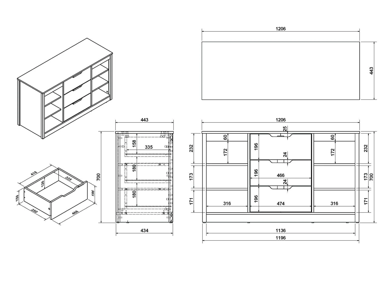 Flair Charlie Staircase Mid Sleeper Storage Set – view 11