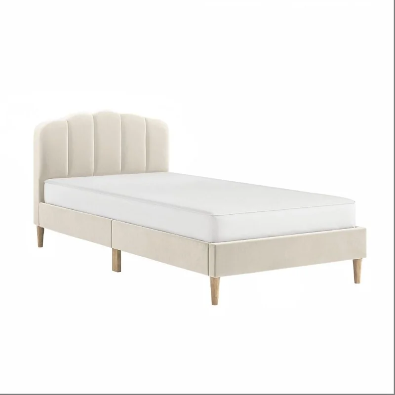 Flair Scallop Velvet Bed Frame – view 3