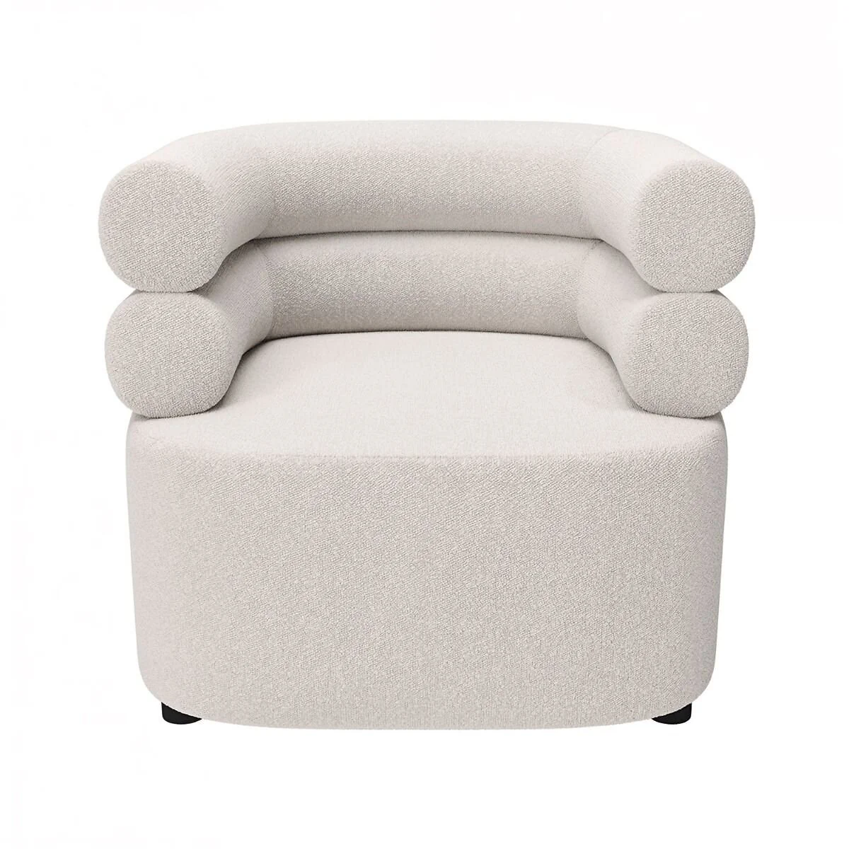 SOLACE+CO Tova cream boucle accent chair - view 4