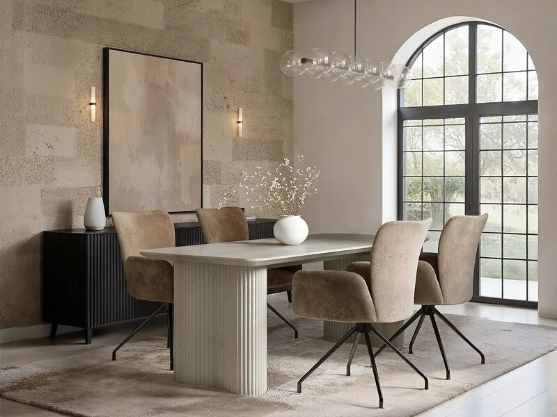 SOLACE+CO Zoya dining table with Kora chairs - view 2