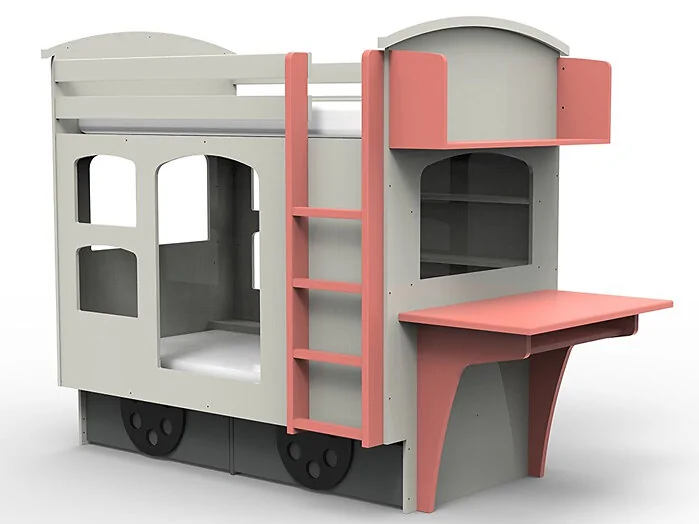 Mathy by Bols Wagon Single Bunk Bed with Storage Drawers