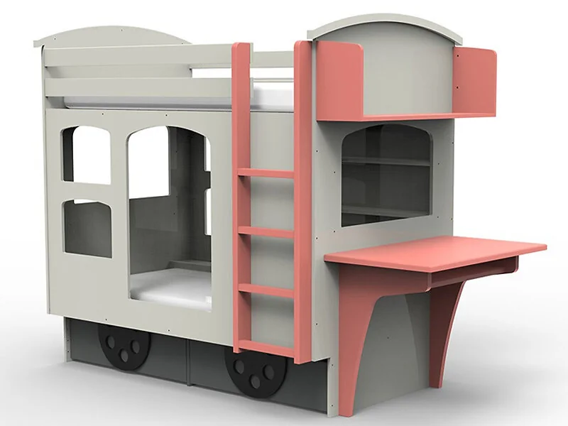 Mathy by Bols Wagon Single Bunk Bed with Storage Drawers