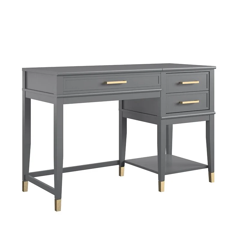 Dorel Westerleigh Desk Graphite Grey view 2